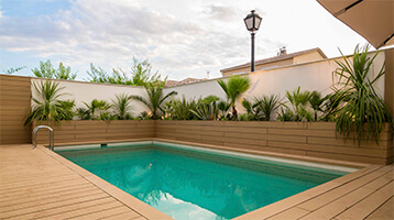 Aplicación del Mortex en piscina